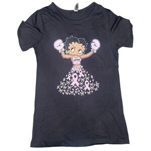 Cute Betty boop cancer shirt